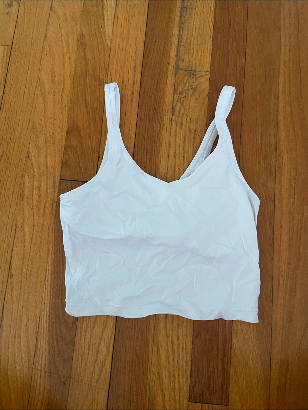 White Cropped Tank Top